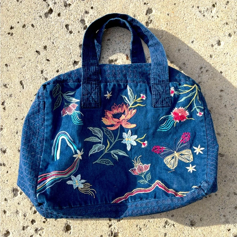 JORDAN DENIM DUFFLE TOTE BAG
